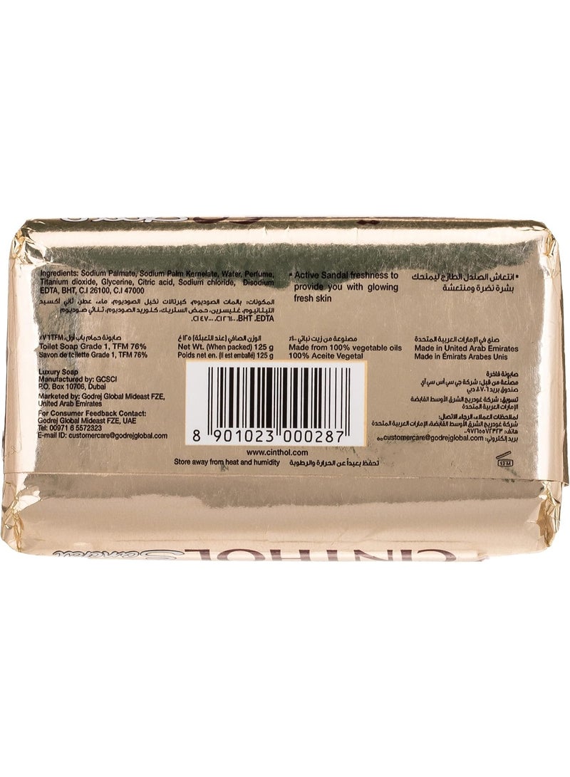 Cinthol Sandal International Soap with Deodorant - 125 gmx 6Pcs - Image 5